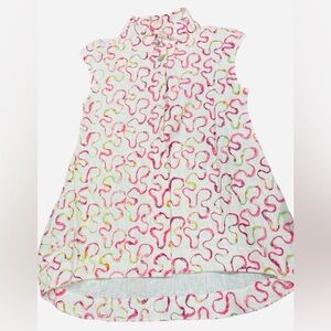 Bryn Walker women's cap sleeve hi-low linen long top Women’s Small